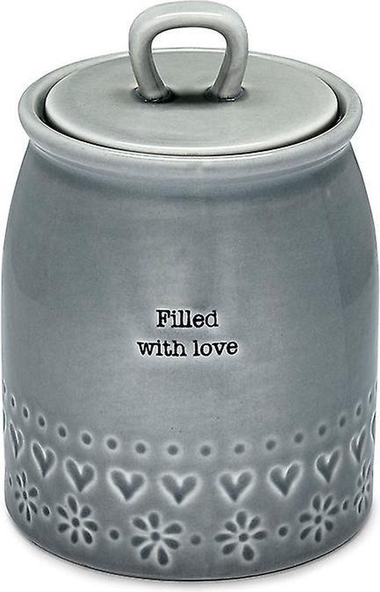 Pot met deksel Filled with love