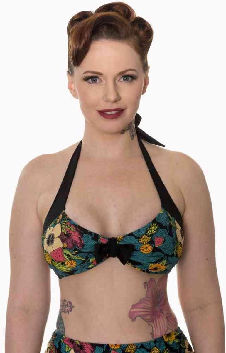 Dancing Days Bikinitop -M- TWILIGHT Zwart/Multicolours