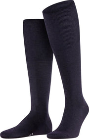 FALKE Airport Heren Kniekousen - Blauw - Maat 39-40