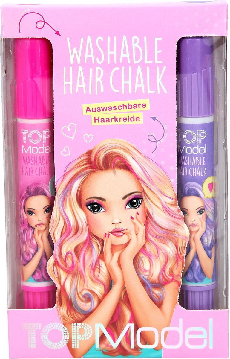 TOPModel Uitwasbaar Haarkrijt Blauw-Roze