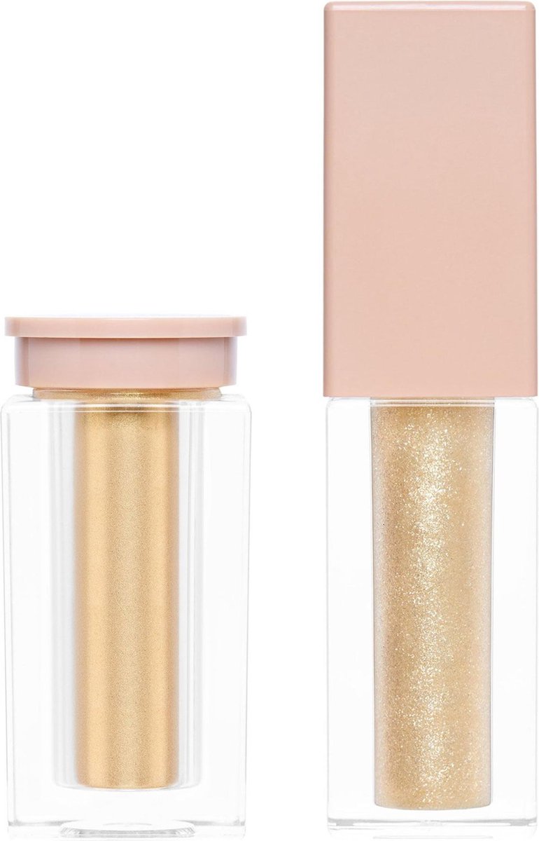 KKW BEAUTY Ultralight Beams - Shimmering loose powder & lip gloss – Yellow gold - Kim Kardashian Make-up