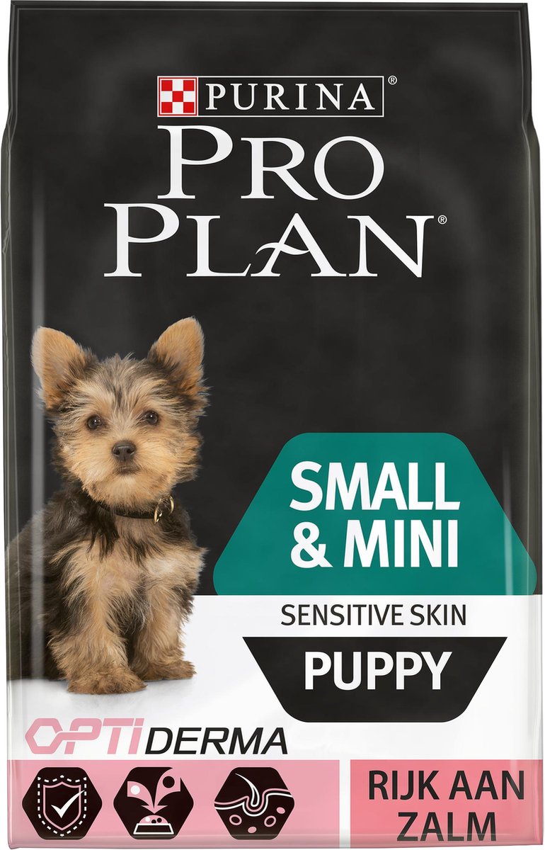 Pro Plan Small & Mini Puppy Sensitive Skin - Hondenvoer - 4 x 3 kg