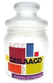 Snoeppot geslaagd gefeliciteerd super top
