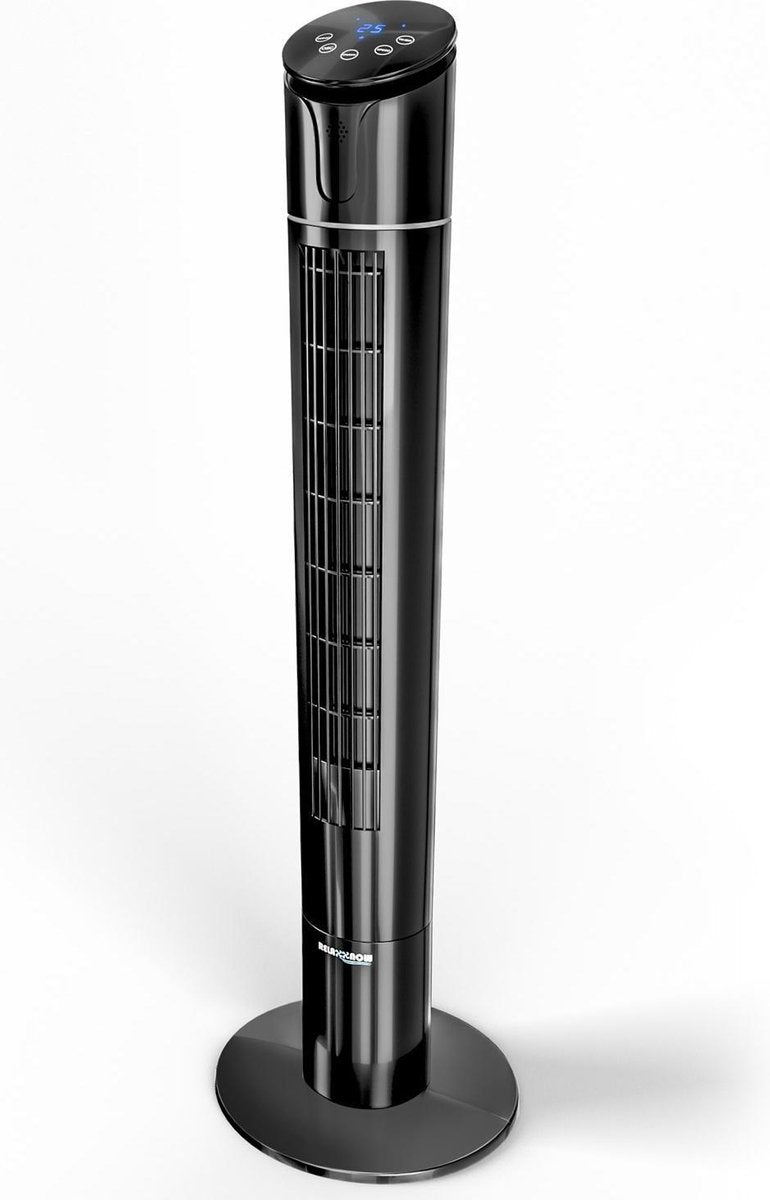 50 watt sensor touch torenventilator met temperatuurweergave | 110 cm stille ventilator met afstandsbediening | Duits kwaliteitsmerk | 60° oscillatie 60° RelaxxNow VTX450 ventilator