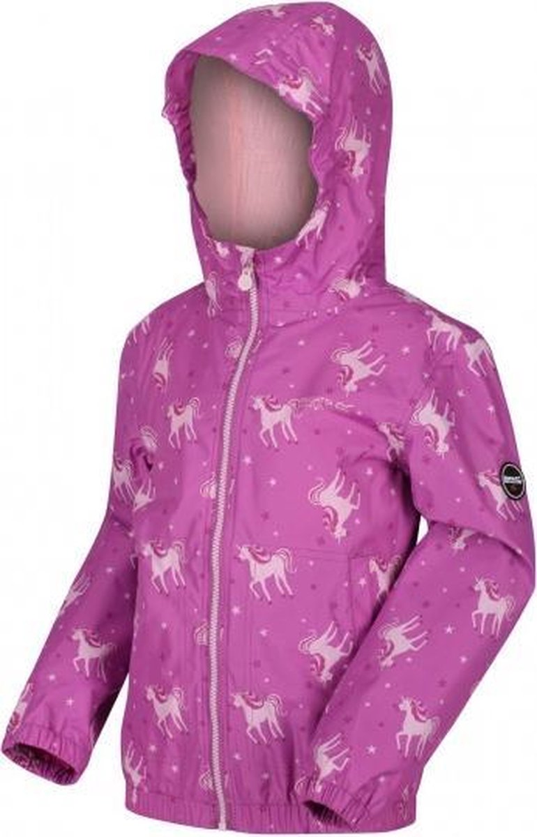 Regatta Regenjas Ellison Junior Polyester Roze Maat 110-116