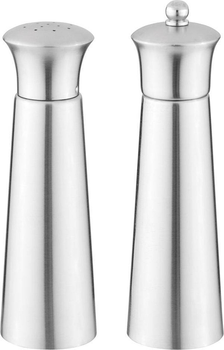 BergHOFF Essentials zoutvat en pepermolen - RVS - Conische vorm