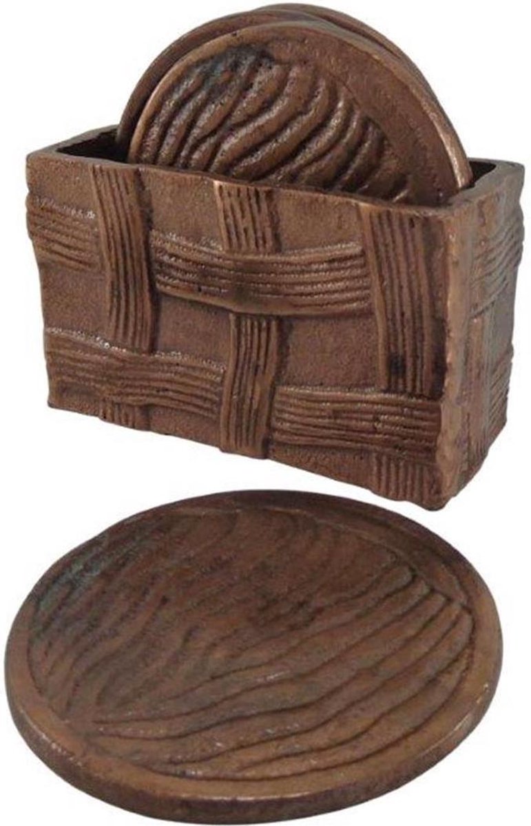 Deco4yourhome - Onderzetter - Set - 6 Stuks - Vintage Copper - Koper