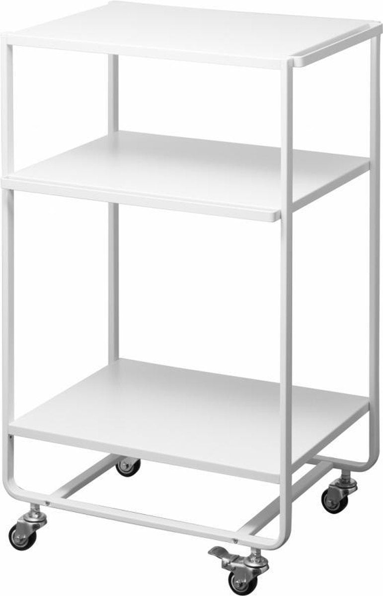 Yamazaki - Keukentrolley - Serveerwagen Tower 3 niveaus - wit