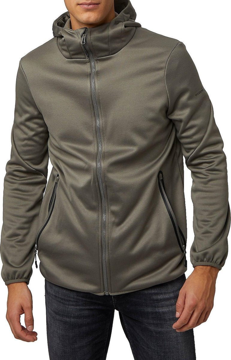 Wildebeast Jackal Hybrid Outdoor Jas Khaki Heren - Maat M