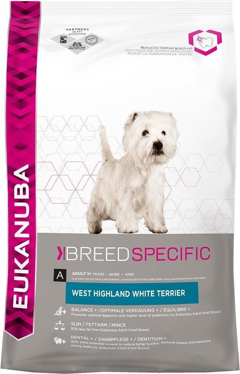 Eukanuba Dog Adult - White Terrier - Chicken - 3 * 2