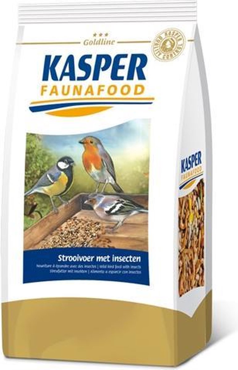Kasper faunafood goldline strooivoer met insecten - 1 kg - 1 stuks