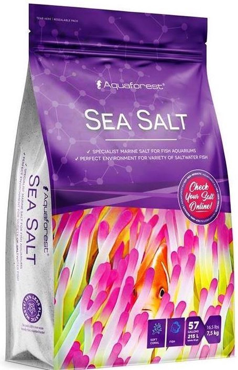 Aquarium Zout Aquaforest Sea Salt 7.5 kg zak