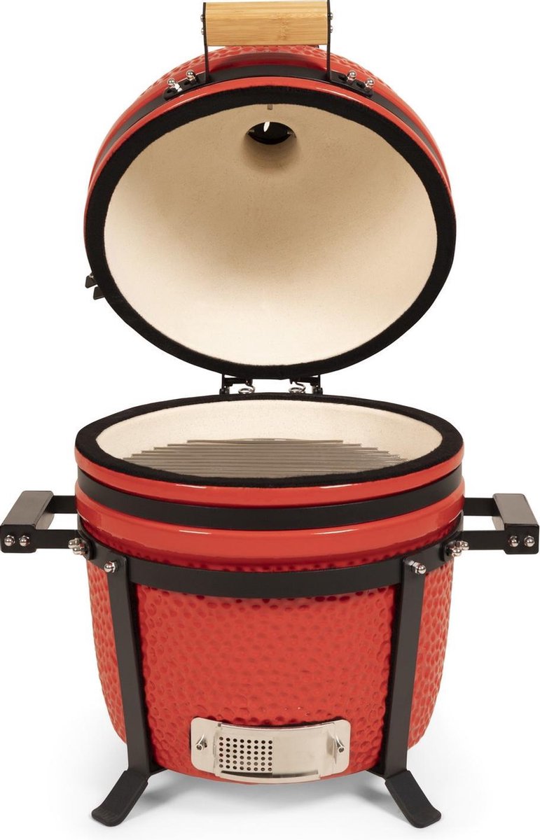 Patton Kamado 15" - Keramisch - Tafel model - Premium Red Devil - Medium - Rood