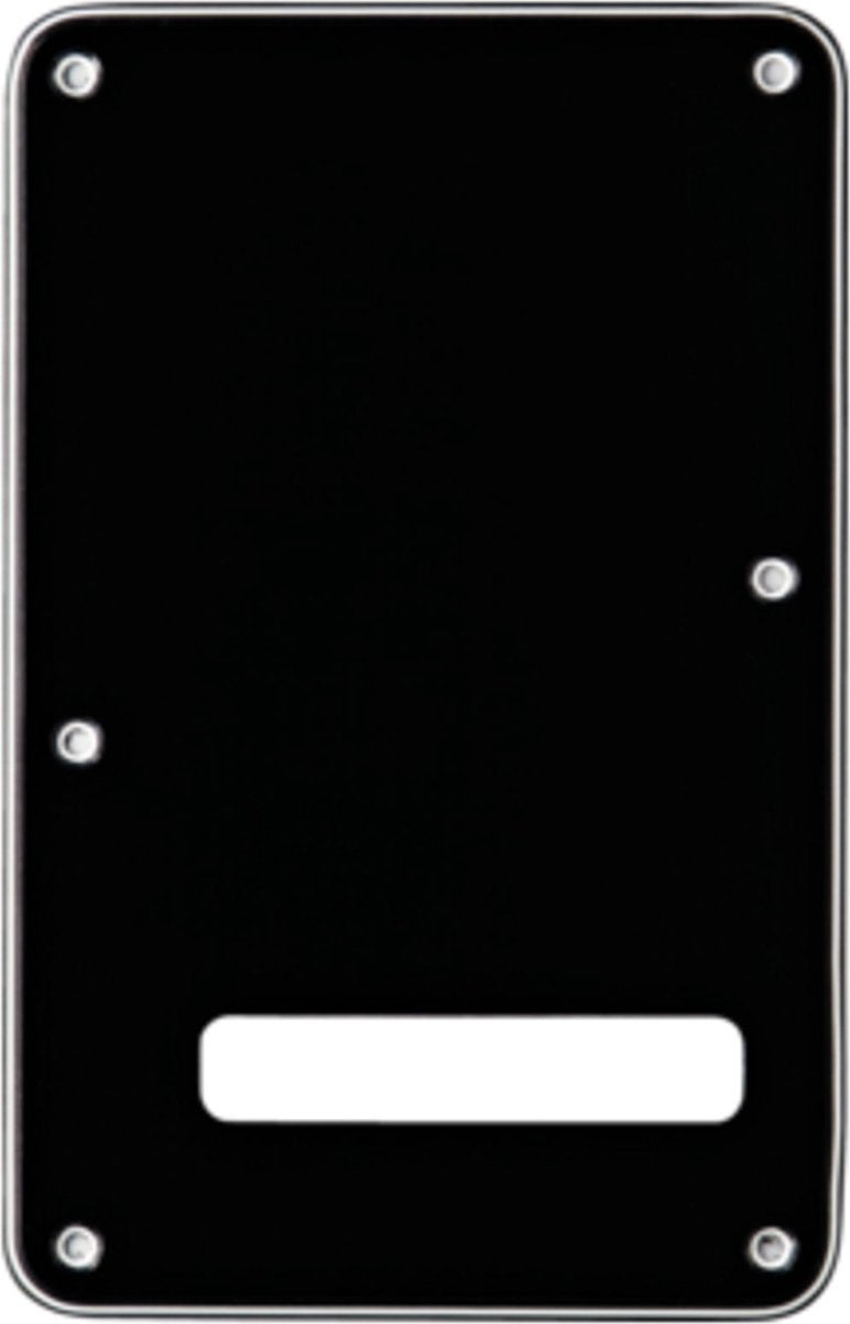 Strat Tremolo Backplate zwart 3-ply