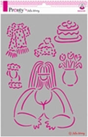 Pronty Stencil Winter lovely 470.765.006 A4 Julia Woning