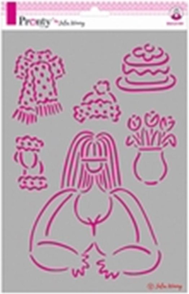 Pronty Stencil Winter lovely 470.765.006 A4 Julia Woning