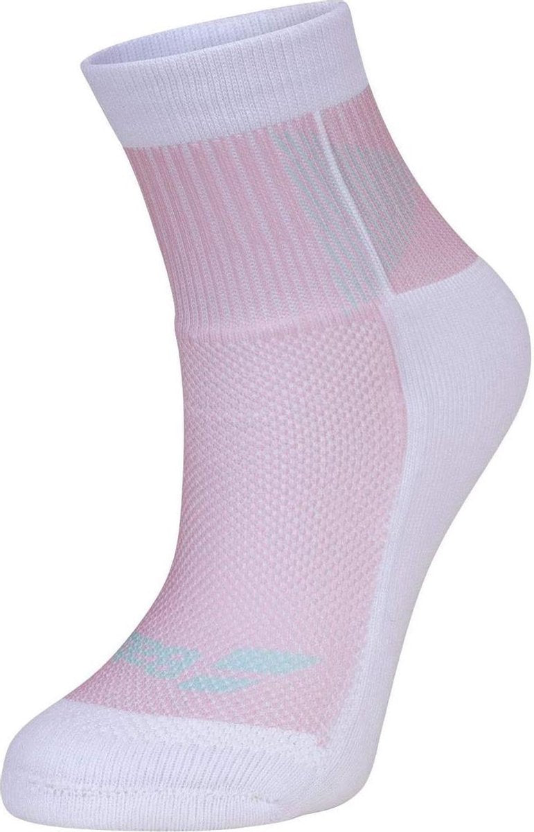 Babolat graphic sportsokken women | wit / perzik | 35-38