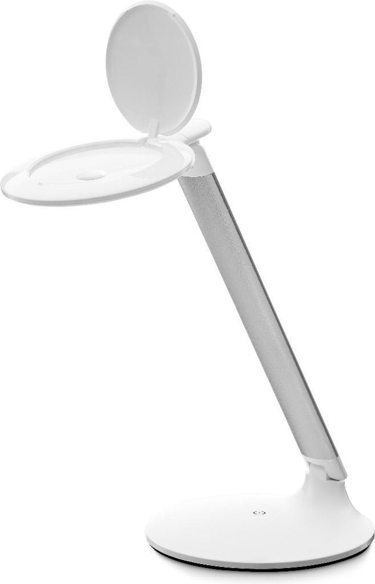 Daylight Halo Go 2.25x vergroting (5D) Draagbare Tafelloeplamp op accu - Leeslamp met ledverlichting - Reislamp dimbaar - Loupelamp - Hobby – Accu - LED