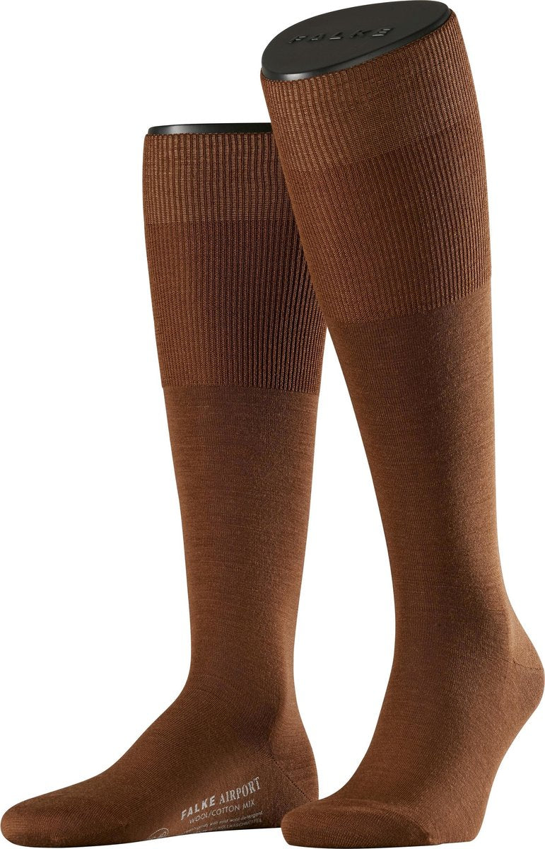 FALKE Airport Heren Kniekous 15435 - Bruin 5536 deer Heren - 43-44