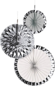 Waaiers Zilver Mix - 3 stuks