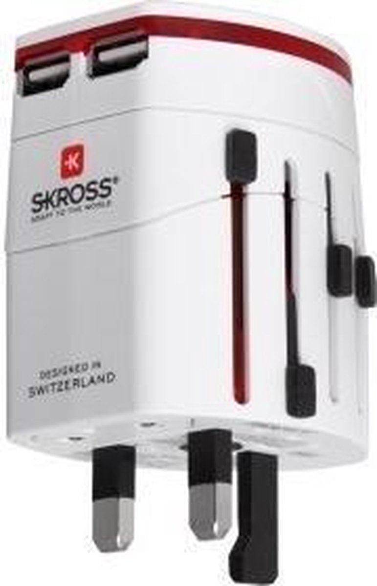 Skross reisadapter EVO USB 2