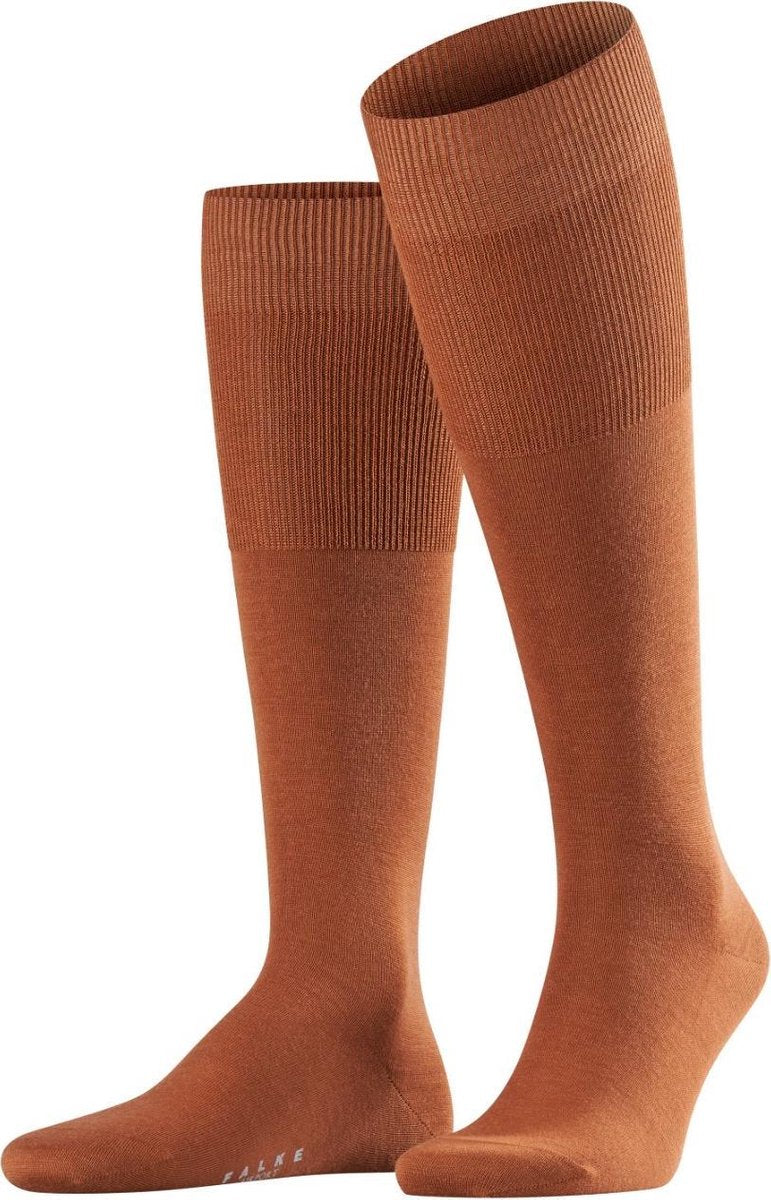 FALKE Airport Heren Kniekous 15435 - Bruin 5225 rosewood Heren - 47-48
