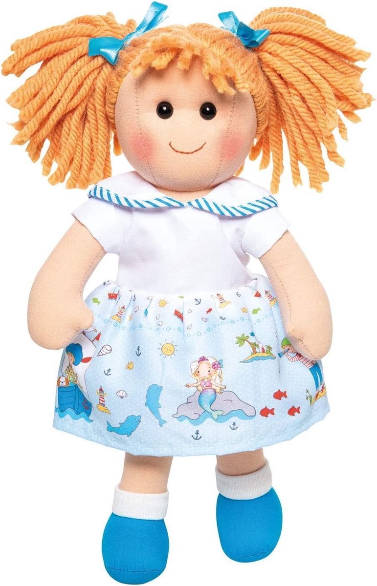 Heless Knuffelpop Fenja Meisjes 32 Cm Textiel Oranje/blauw
