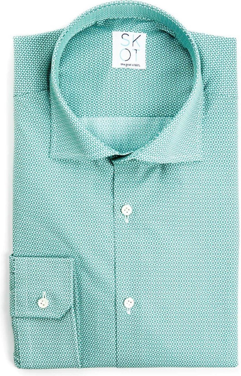 SKOT Fashion Duurzaam Overhemd Heren Serious Green - groen - Maat 37