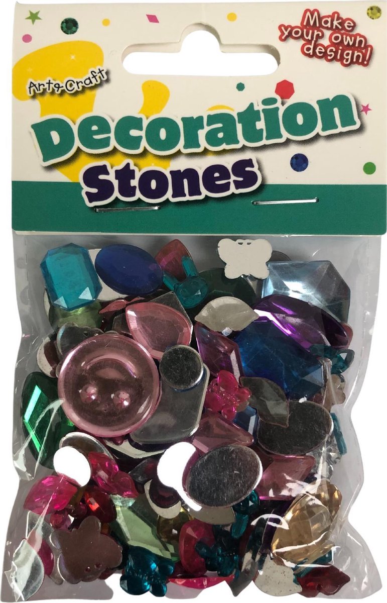 Decoratie stenen verschillende soorten en kleuren - strass - knutselspullen - decoratie - hobby - knutsel - versiering - maken - cadeau