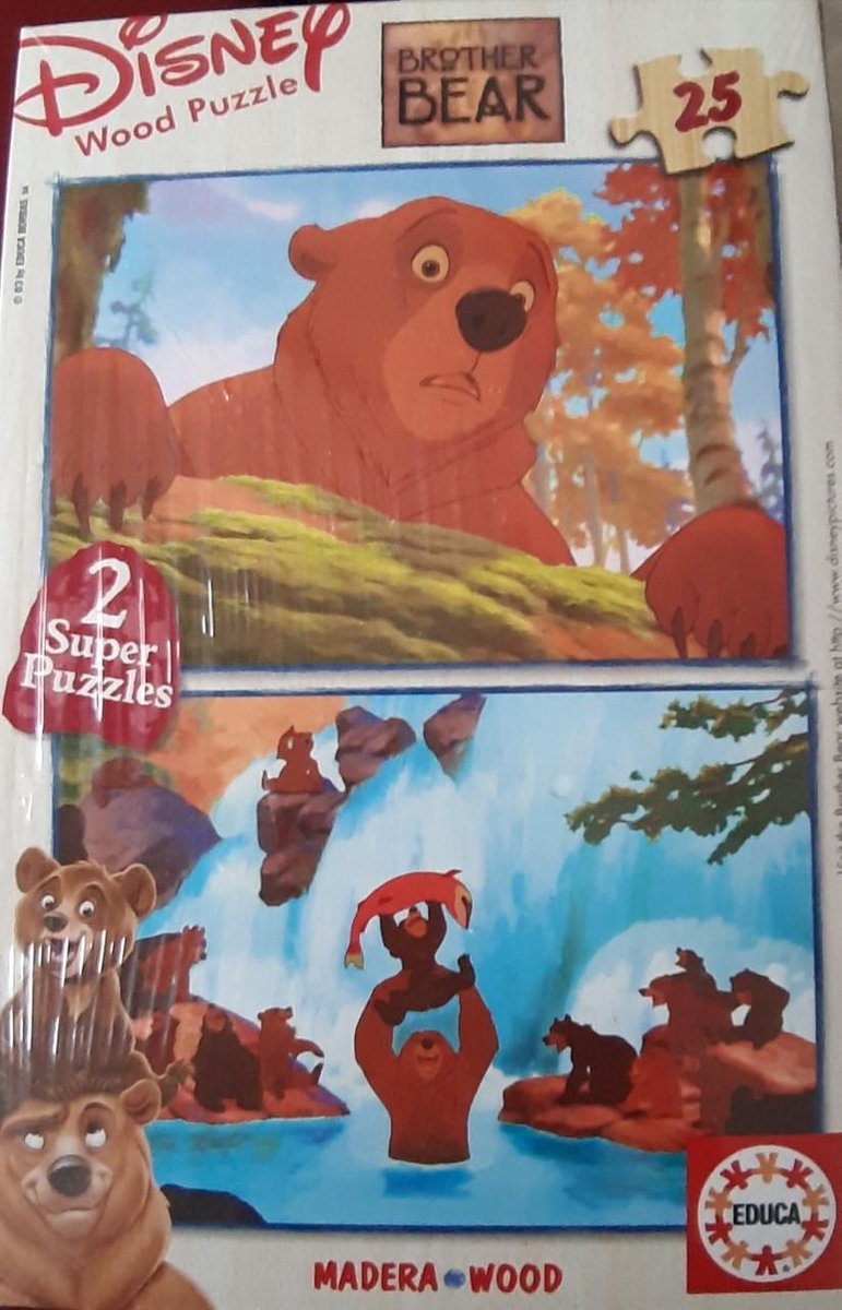 Educa Brother Bear 2x25 hout