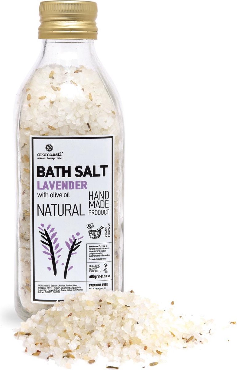 Aromaesti 100% Natuurlijk Badzout met Lavendel