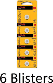30 Stuks (6 Blisters a 5 st) Kodak Max lithium CR2016 blister 5