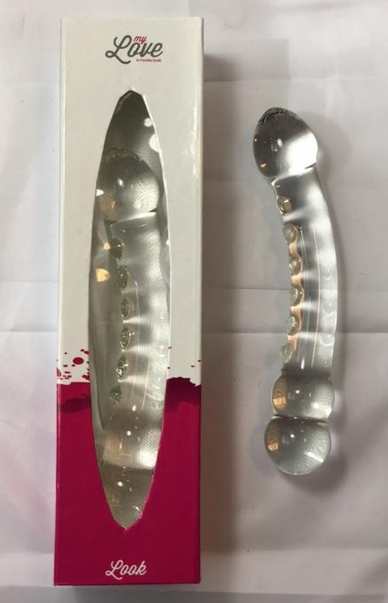 strak stevig  trendy design - glas dildo - sterk - gl01 - 19 cm