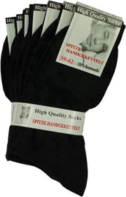 3 Paar Antitranspiratie Sokken Dames & Heren 100% Katoen Kleur Zwart Maat 39-42 Multipack Unisex Maat 39-42 - Sokken Heren - Sokken Dames - Noir Socks -Socken - Chausettes