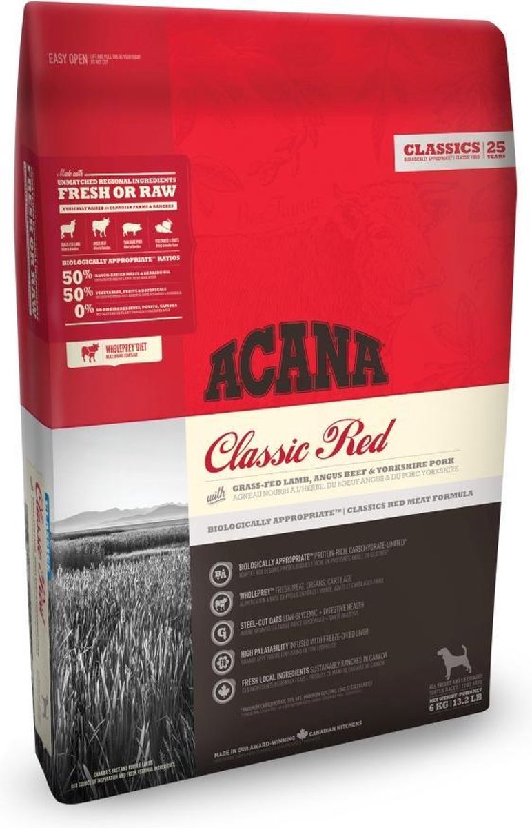 Acana classics classic red hondenvoer 6 kg