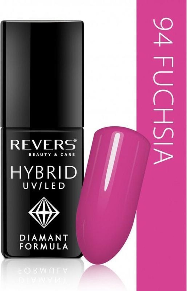 REVERS® Hybrid Nail Polish UV/LED 6ml. #94 Fuchsia
