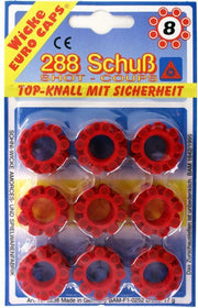 Ammorces Wicke 8 schot 36 ringen op kaart (288 shot)