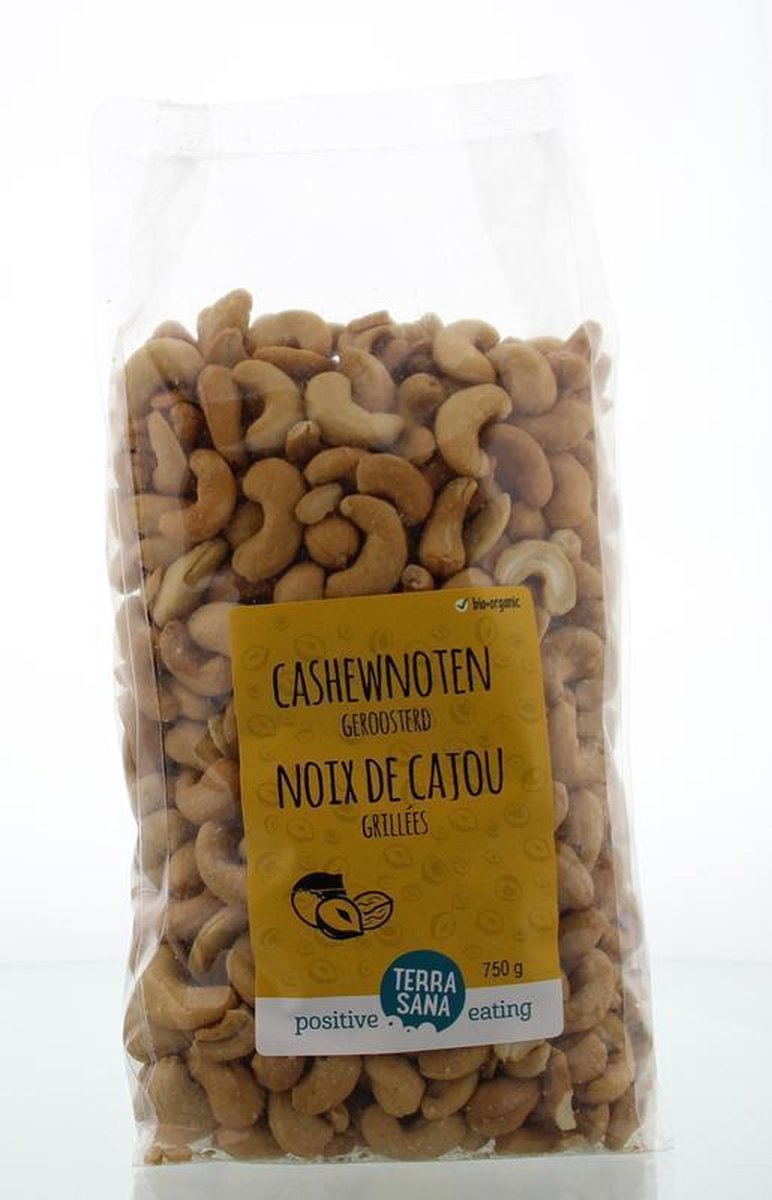 Terrasana Cashewnoten geroosterd zonder zout 750 gram
