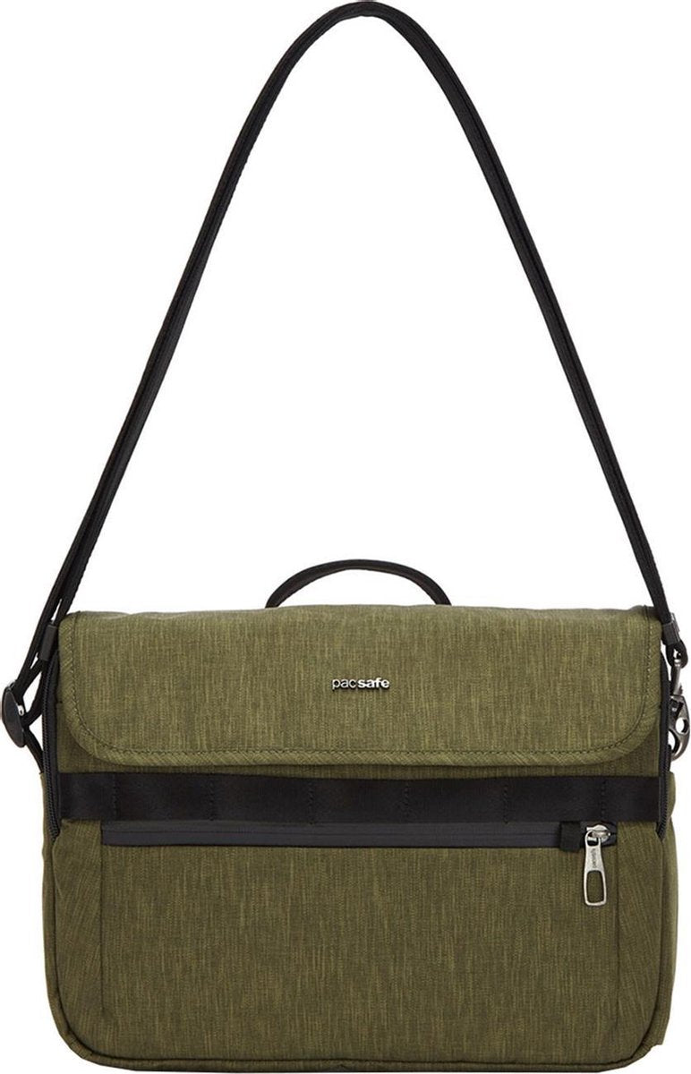 PACSAFE Metrosafe X Messenger - Anti diefstal Laptoptas - 8 L - Groen (Utility)