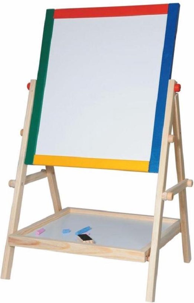 Houten schoolbord black and white board Woody