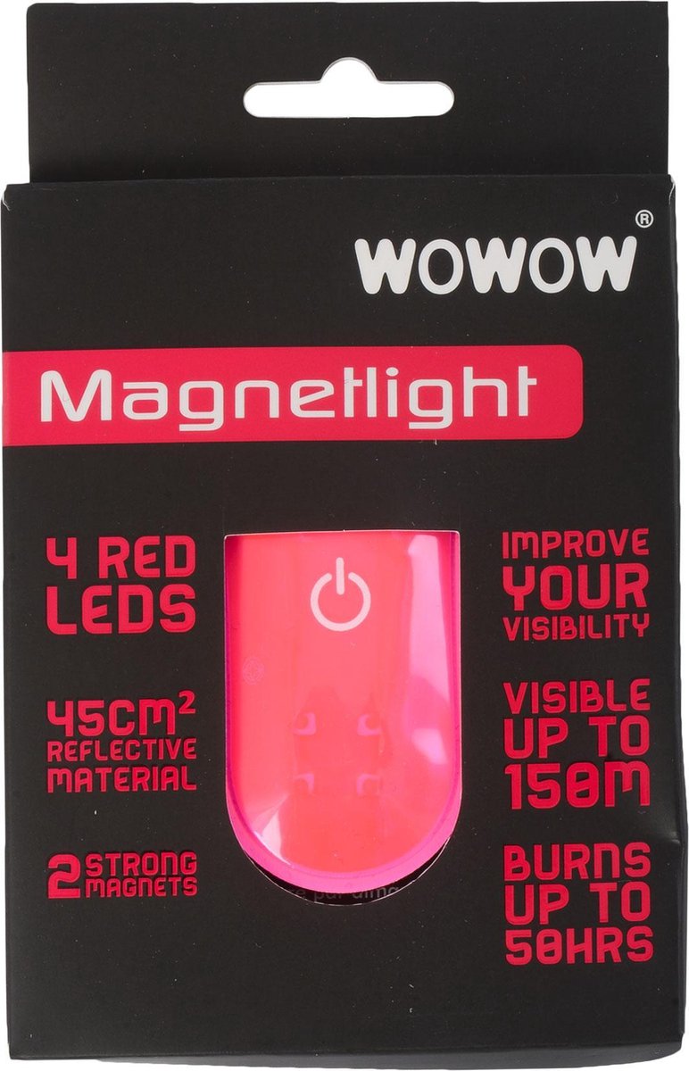 Wowow Fietsreflector - roze