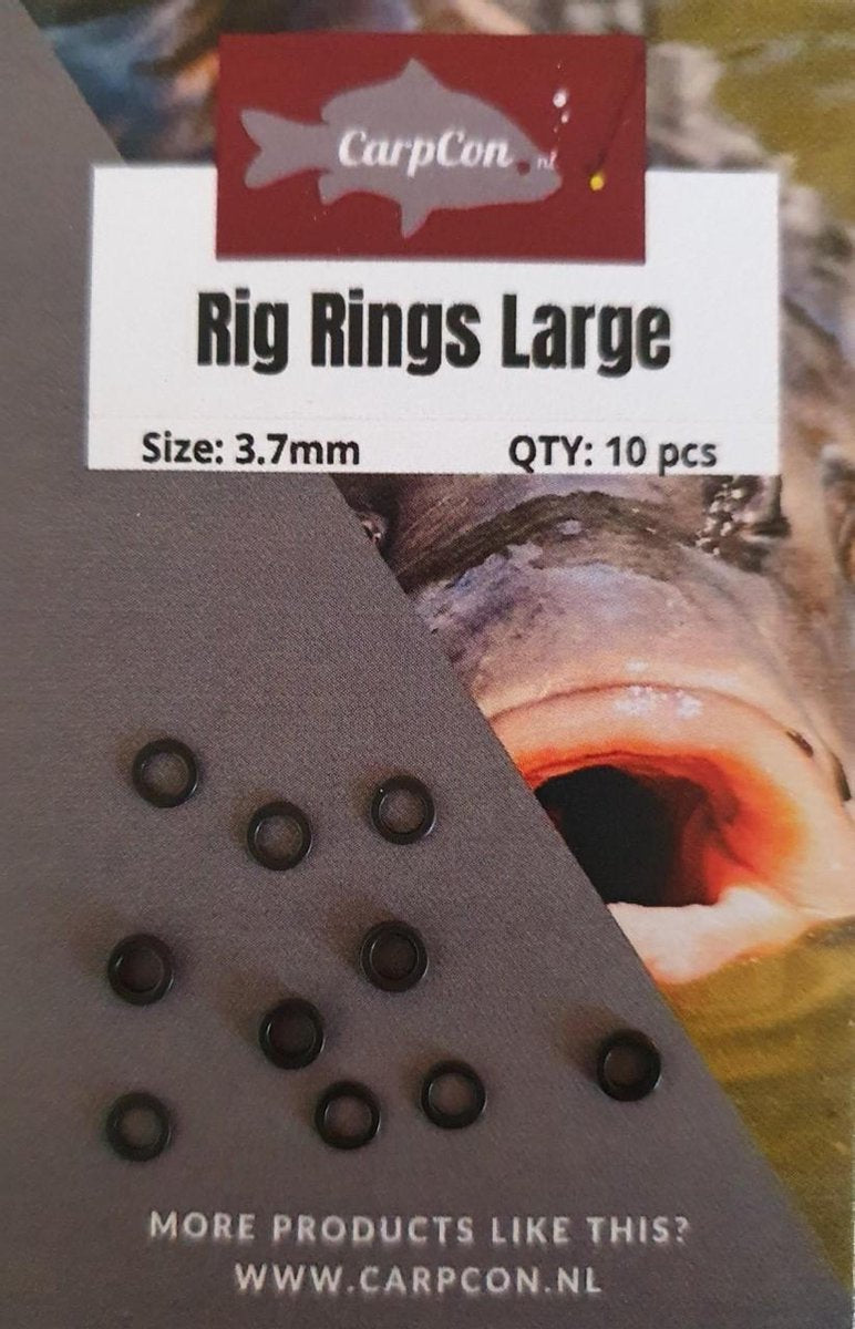 Rig Rings - Large - 3.7mm - 10 stuks - Karper Kleinmateriaal voor Chod Rig etc.