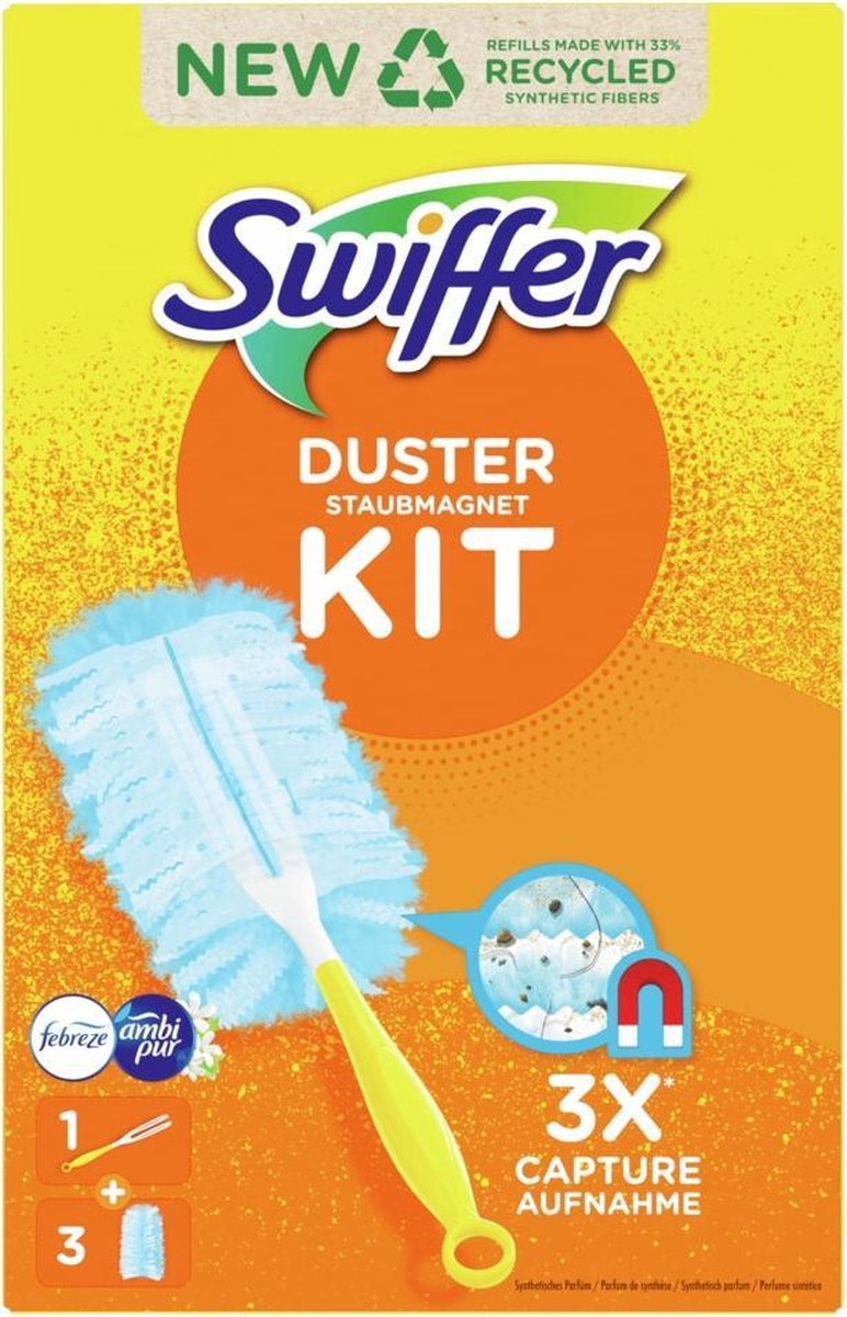 Swiffer Duster Stofdoekjes - Starterkit + 3 navullingen Febreze