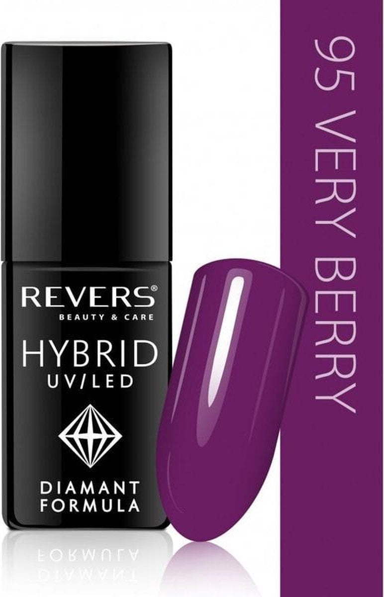 REVERS® Hybrid Nail Polish UV/LED 6ml. #95 Very Berry