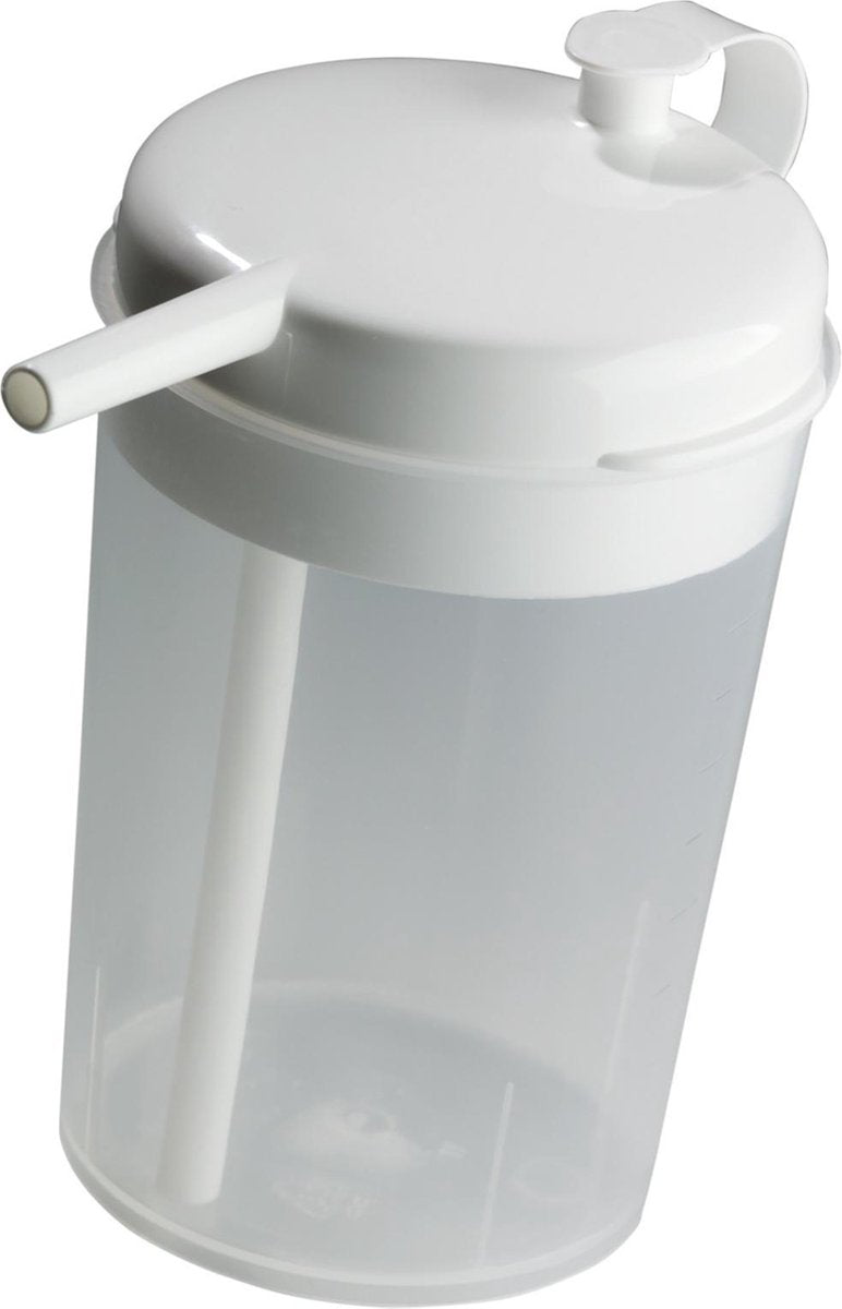 Aidapt novo cup drinkbeker (voor in bed) - transparant