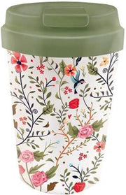 PLA/plant bioloco beker to go 350ml - Bloemen en Vogels