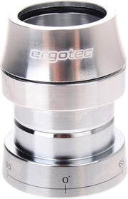 Balhoofdset Ergotec A118AC-ES ahead met 65° stuurblokkade 1 1/8" zonder draad  - zilver