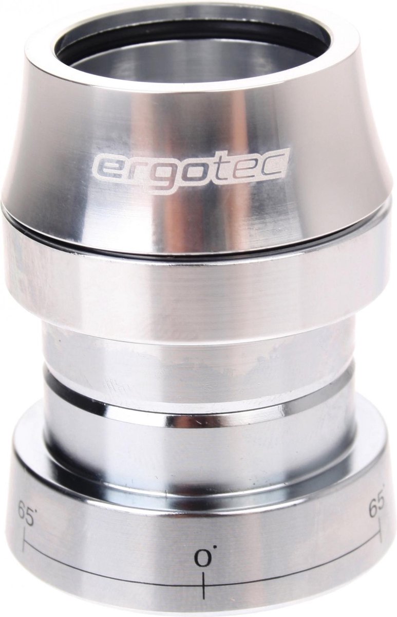 Balhoofdset Ergotec A118AC-ES ahead met 65° stuurblokkade 1 1/8" zonder draad  - zilver