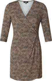 ES&SY Pania Jurk - Brown/Multi-Colour - maat 36