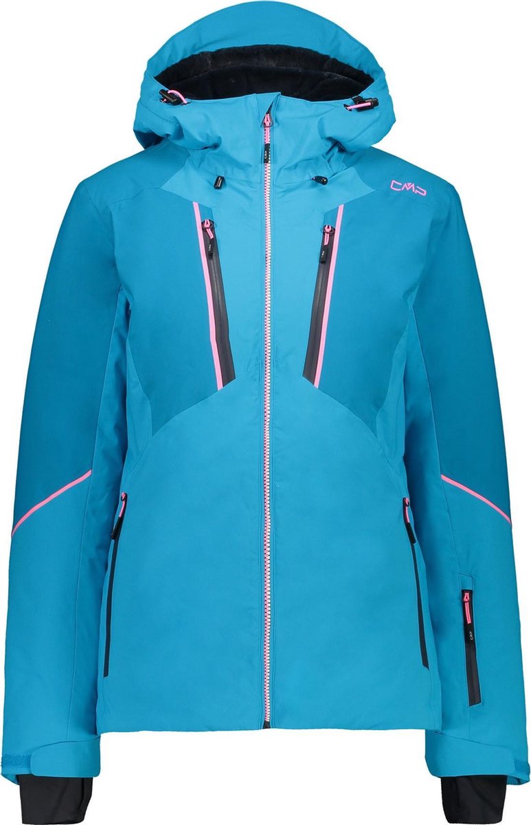 CMP Wintersportjas - Maat 40  - Vrouwen - blauw/roze